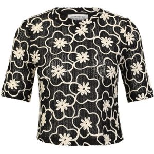 Guido Maria Kretschmer Women Shirt 'Corin'  zwart / wit