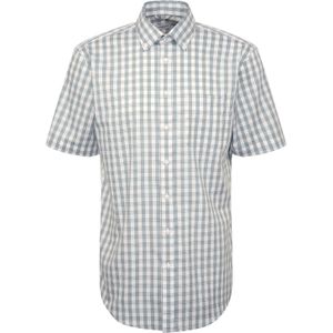 Seidensticker - Businessoverhemd - Sage Green - Regular 1/2 Button-down Kraag Ruit