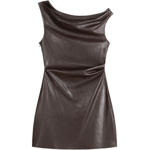 Bershka Jurk  chocoladebruin