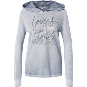 Soccx Trui  zilvergrijs / donkergrijs