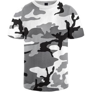 normani Shirt  grijs / donkergrijs / wit