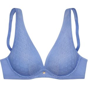 Balcony - Blauw - Kant - Met Beugel - Genaaid