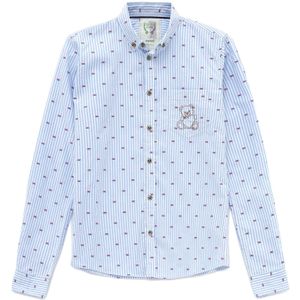 By Diess Collection Overhemd  blauw / rood / wit