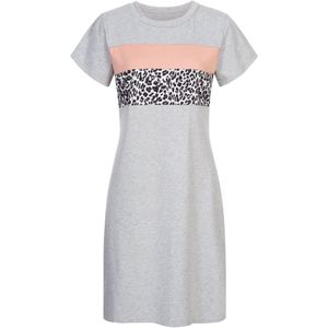 Cloud5ive Jurk  lichtgrijs / abrikoos / zwart / wit