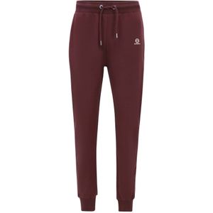 Oldskull Broek  bordeaux / wit