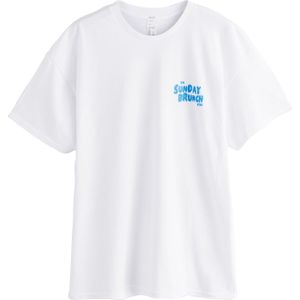 Next Slaapshirt  azuur / lichtbruin / donkerrood / wit