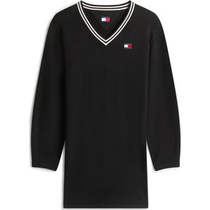 Tommy Jeans Gebreide jurk  rood / zwart / wit