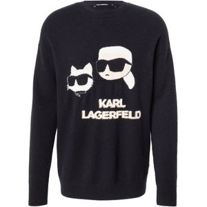 Karl Lagerfeld Trui  zwart / wit