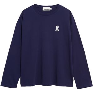 ARMEDANGELS - Shirt - Donkerblauw - Lange Mouw - Ronde Hals