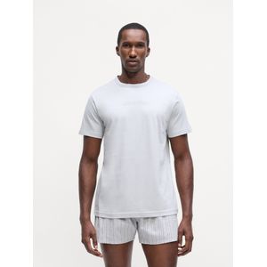 Calvin Klein Underwear Pyjama kort  lichtgrijs / wit