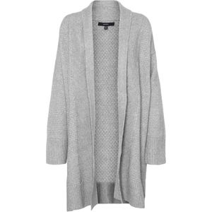 VERO MODA Gebreid vest 'HEIDI'  lichtgrijs
