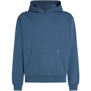 Karl Lagerfeldvoor mannen. A3M20020 Sweatshirt met blauwe logopatch (S), Casual, Biologisch katoen, Duurzaam