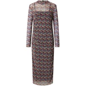 EDITED Jurk 'Nati'  blauw / lila / rood / zwart