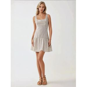 Hiccup Jurk  zwart / offwhite