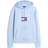 TOMMY HILFIGER Sweatvest  navy / lichtblauw / rood / wit