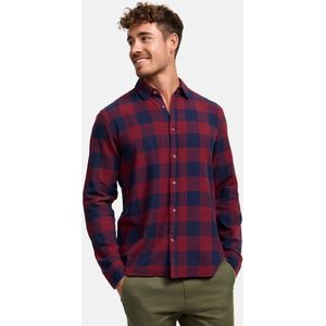 INDICODE JEANS - Overhemd - Blauw / Lila - Geruit - Lange Mouw