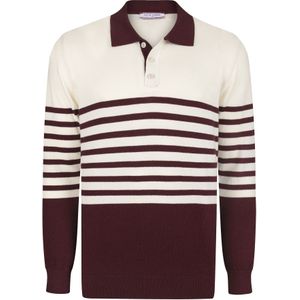 Felix Hardy Trui  bordeaux / wit