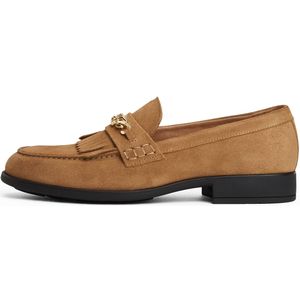 TOMMY HILFIGER - Instappers - Donkerbeige - Leer - Suède