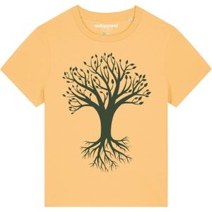 Watapparel Shirt ' Baum '  lichtgeel / zwart