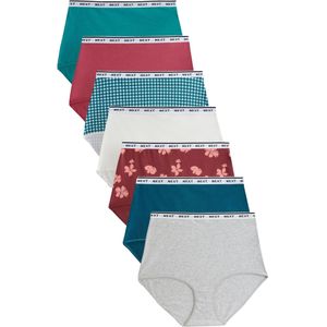 Next Broekje  grijs gemêleerd / smaragd / bourgogne / wit