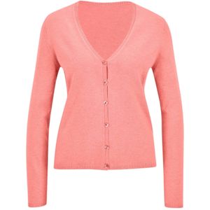 MADELEINE Gebreid vest  abrikoos