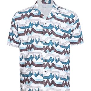 Campus Sutra Overhemd 'Tamera'  lichtblauw / grijs / aubergine / offwhite