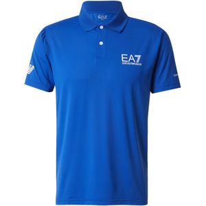 EA7 Emporio Armani Shirt  blauw / wit