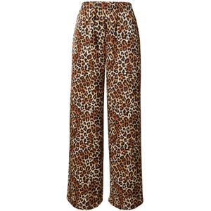 EDITED Broek 'Elodie'  ecru / bruin / zwart