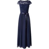SWING - Avondjurk - Marine - Chiffon - Lang/maxi - Slanke Pasvorm