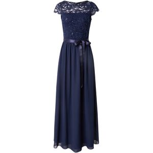 SWING - Avondjurk - Marine - Chiffon - Lang/maxi - Slanke Pasvorm