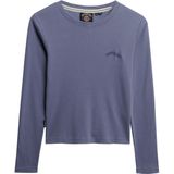 Superdry - Essential Logo Gd Rib T-shirt - Slim Fit - Lange Mouwen
