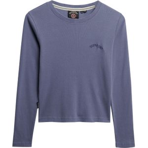 Superdry - Essential Logo Gd Rib T-shirt - Slim Fit - Lange Mouwen