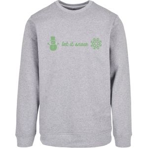 F4NT4STIC Sweatshirt 'Let It Snow'  grijs / groen