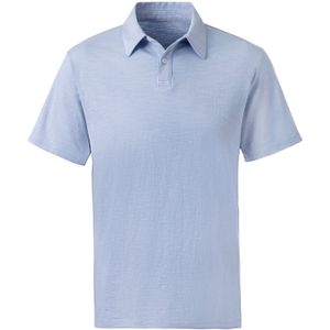 Lichtblauw Bikinitopje - Slub-Garen Kwaliteit - Knoopsluiting - Korte Mouwen