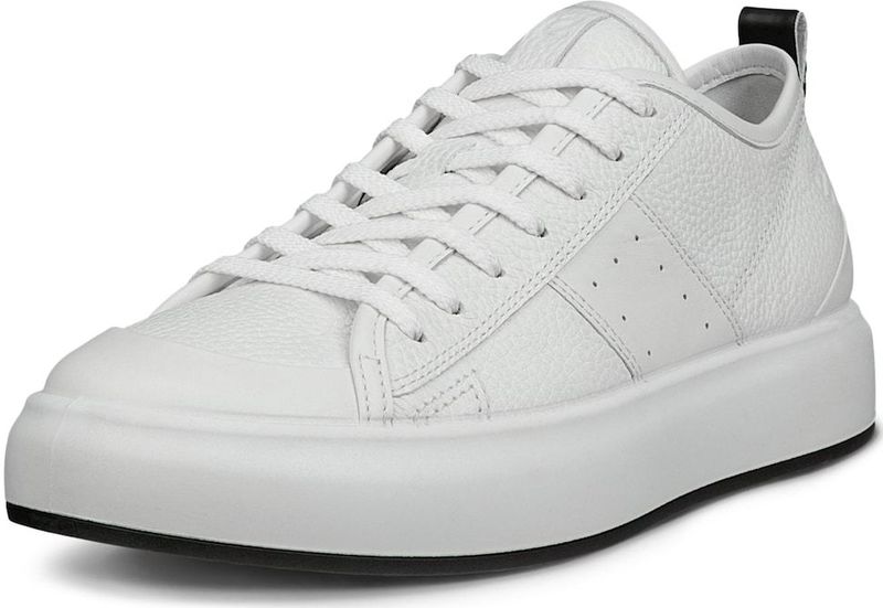 Sneakers - STREET ACE - Effen - Glad Leer - Platte Hak
