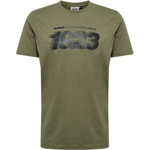 Hummel Shirt  olijfgroen / zwart