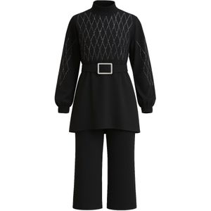 MODAMIHRAM Broekpak  zwart / zilver