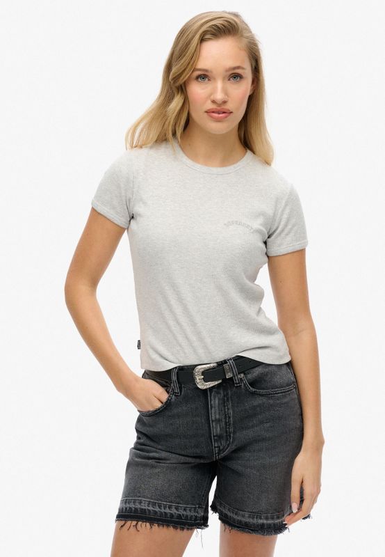 Superdry Shirt  lichtgrijs