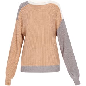 SANIKA Trui 'Fashion Lover'  beige / donkergrijs