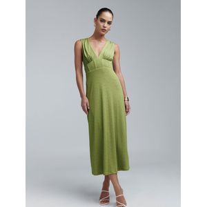 BWLDR Jurk 'CAMILE DRESS'  olijfgroen