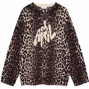 OH APRIL Trui 'Moani'  ecru / bruin / zwart