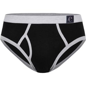 Erlich Textil Slip 'Theo'  lichtgrijs / donkergrijs / zwart