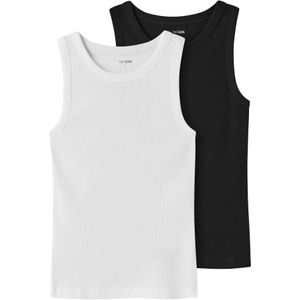 TWO SOON Onderhemd  zwart / wit