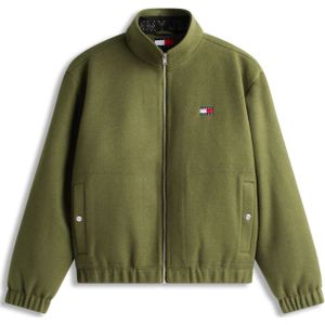 Tommy Jeans Tussenjas 'ESSENTIAL'  navy / olijfgroen / rood / wit