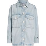 Oversized jeansjack van een mix van katoen en lyocell