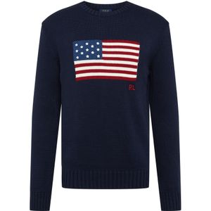 Polo Ralph Lauren Trui  navy / hemelsblauw / grenadine / wit