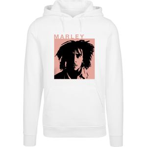 F4NT4STIC Sweatshirt 'Bob Marley Reggae Music by Rock Off'  koraal / zwart / wit