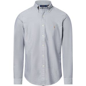Polo Ralph Lauren - Overhemd - Lichtgrijs - Katoen - Lange Mouw