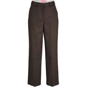 JJXX Bandplooibroek 'JXLola'  donkerbruin / wit