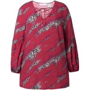 MIAMODA Blouse  gemengde kleuren / wijnrood
